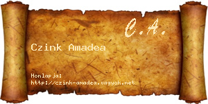 Czink Amadea névjegykártya