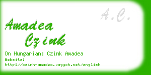 amadea czink business card